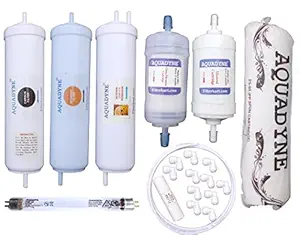 AQUADYNE Compatible Filter Kit for Havells Max & Pro Models Water Purifier with Installation guide and video installation support, 1- Piece, White