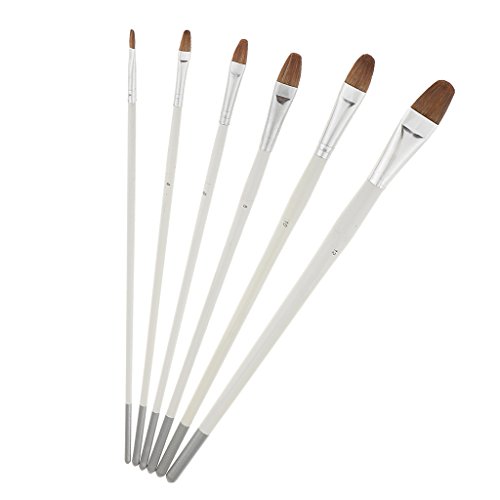 Gazechimp 6er Malerei Pinsel Kunst Pinsel Set Acryl Malen Bürsten für Künstler Ölgemälde - 9