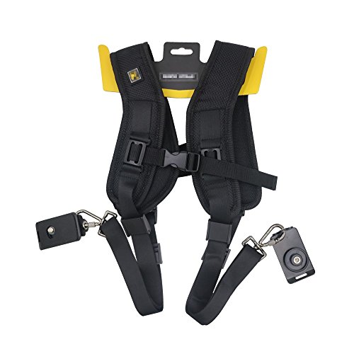 Galopar Cam  ra Ceinture Double double sangle d   paule Holster pour DSLR Canon Nikon Sony