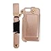 Produktbild iPhone 8 Leder Hülle, Handy Hülle Tasche iPhone 7, Asnlove Multifunktional PU Lederhülle Ultradünn Backcover Leder Case Ledertasche Cover Hybrid Schutzhülle mit Kreditkarten Kartenfach und Lanyard Zubehör für Apple iPhone 8 iPhone 7 4.7 Zoll Smartphone Tasche - Rose Gold