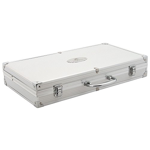 CampFeuer – Edelstahl Grillbesteck Set in 3 Varianten zur Auswahl, mit Aluminiumkoffer (18-teilig) - 2