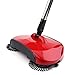 Produktbild Zerodis Automatische Sweeper Besen 360 Grad High Speed drehbar Bodenkehrer Haushalt Hand Push reinigen Maschine Fegen Werkzeug rot