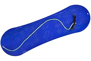 ‎MOLTI Deskorolka snowboardowa dla dzieci, 72 cm, tworzywo sztuczne, z uchwytem linowym z tworzywa sztucznego (niebieska)