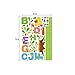 Instylewall Home Decoration Mural Vinyl Wall Sticker Alphabet Letters Tree Height Chart Measurement Kids Nursery Room Wall Art Decal Paper