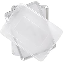 Nordic Ware Naturals 20 cm ronde taartvorm, natuurlijk aluminium bakblik met superieure warmtegeleidbaarheid, premium bakvormen gemaakt in de VS, zilver