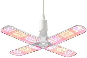 Hobaca 48W LED Lampes de croissance, E27 240 LEDs Full Spectrum Plant Light, Achtum Lampe à la lumière du soleil pour les plantes d'intérieur Serre Hydroponique Plantes (48W-240LEDS)