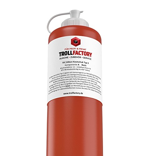 TFC Troll Factory Silikon Kautschuk Typ 3 HB Zinnguss hitzebeständig RTV 1zu1 500g - 3
