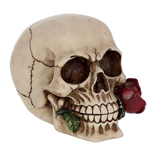 Nemesis Now - Figura Decorativa (13,5 cm), diseño de Rosas de los Muertos, Color Marfil