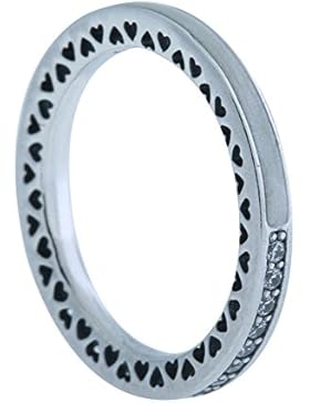 Pandora Damenring Strahlende Herzen 191011CZ
