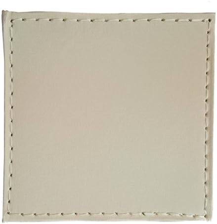 Faux Leather Coasters (x6, Cream)