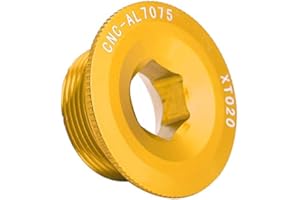 VGEBY1 Vis de Pédalier, Capuchon de Support de Boulon de Fixation de Bras de Manivelle de Vélo en Alliage d'Aluminium pour Le Vélo de Route de Montagne(doré)