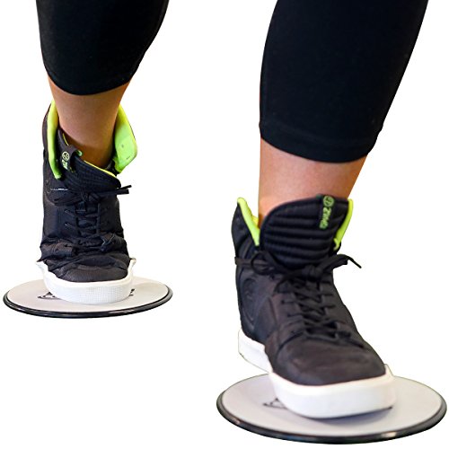 Elite Sportz Core Sliders und Gliding Disc Fitness Training – Sliders Fitness für den Kern – doppelseitig für den Einsatz auf Teppich oder Parkett - 6