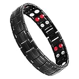 Jeracol Magnetic Bracelets For Men Double Strength Magnets Therapy Wristband For Arthritis And Carpal Pain Relief Magnetic Therapy Bracelets With Free Links Removal Tool& Gift Box.