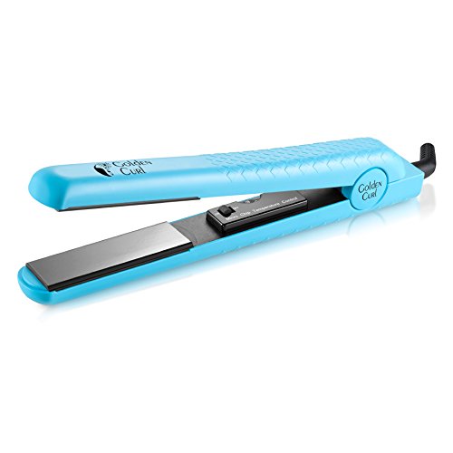 Golden Curl Keramik Glätteisen GL806 – Professionell fortgeschrittene Dual Voltage flache Eisen Platten für alle Haartypen (Türkis) - 6