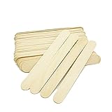 Vikenner 10 Pcs Wooden Tongue Depressors Disposable Medical Spatulas Sterile Sterilization Tongue Lollipop Sticks Spatula Applicator Waxing Sticks Wax Hair Removal