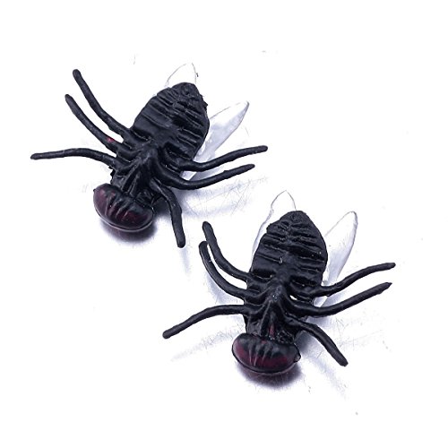 German Trendseller® – 24 x Stuben Fliege ┃ Horror ┃ Dekoration ┃ Halloween ┃ Scherzartikel ┃ 24 Stück - 2