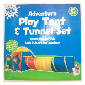 KIDS PLAY TENT & TUNNEL SET - SUITABLE INDOORS & OUTDOORS - GREAT FOR ROLE PLAY & ADVENTURE KIDS PLAY TENT & TUNNEL SET - SUITABLE INDOORS & OUTDOORS - GREAT FOR ROLE PLAY & ADVENTURE