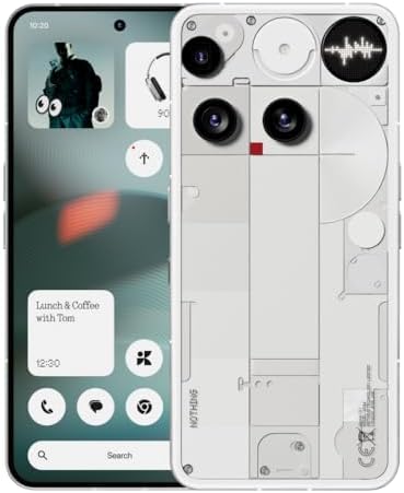 Nothing Phone (3) – Handy mit 50 MP Triple-Kamera, 24h Silizium-Kohlenstoff Akku, 6,67" 120Hz AMOLED Display, Glyph Matrix, 12GB + 256GB – Weiß