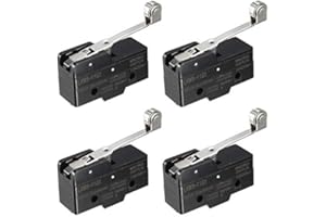 Gebildet 4pcs LXW5-11G1 15A 250V 1NO 1NC Momentáneo Micro Interruptor de Límite Brazo de Palanca Larga SPDT Interruptor de Viaje de Acción Rápida