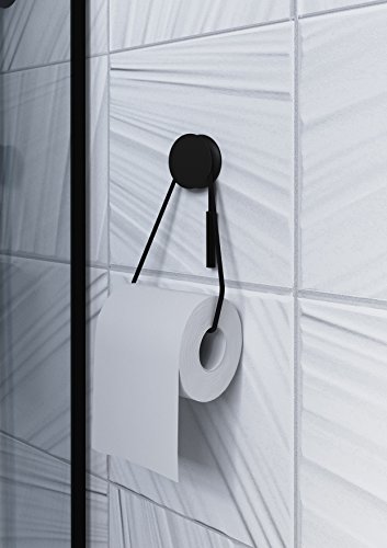 Bath + by Cosmic 2756658 Portablocco Senza Coperchio, Nero Opaco