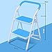 Produktbild 2 In 3 Schritten Leiter,portable Multifunktion Fussbank Heavy Duty Stahl Rutschfeste Für Zuhause Office Küche Garage-blau A
