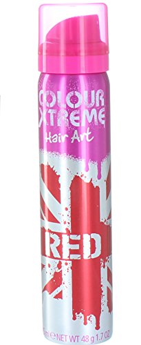 Colour Xtreme Hair Art Temporary Colour Hairspray 75ml RED