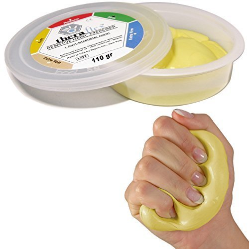 Msd PASTA 110 g Gialla MORBIDA comprimibile MANO DITA atossica THERAFLEX PUTTY artrite riabilitazione forza