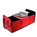 Produktbild UCTOP STORE 60 x 32-X29 cm Faltbarer Auto-Kofferraum, 3 Fächer Faltbare SUV-Organizer mit Kühlung und Isolierung für Lebensmittel Getränke Obst-Shopping, Camping Picknick Reise (rot)