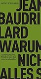 Image de Fröhliche Wissenschaft: Warum ist nicht schon alles verschwunden?