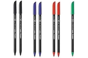 FELIXMANIA Rotuladores 1200, pack de 7 unidades (2 negros, 2 azules, 2 rojos, 1 verde)