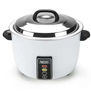 Aroma 60-Cup (Cooked) Commercial Rice Cooker, White