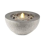 STARKE PUMPE: Damit das Wasserspiel des Brunnens niemals zur Neige geht, wird es von einer starken Pumpe mit dem Loopflow Concept in stetigem Umlauf gehalten. Die Leistungsaufnahme beträgt dabei lediglich stromsparende 7 Watt.