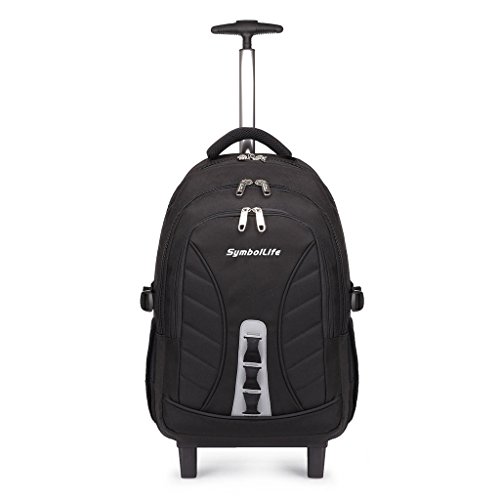 SymbolLife business wheeled backpacks business rucksack mit den Trolleys modern für Notebooks mit Display bis 15,6 Laptoptasche Schulrucksack Business Reisetrolley Business Bag ,Size 47*33*22cm