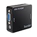 Produktbild Teorder VGA zu HDMI Konverter (VGA auf HDMI), bis 1920x1080p, VGA/HDMI Adapter unterstützt Full HD Audio Video Übertragung, für Vga PC, Laptop, Grafik, Notebook zu Hdmi HDTV, fernseher, Beamer, DLP Projektor, LCD Monitor (Klinkenbuchse mit 3.5 mm Stereo Audio-Kable, VGA Eingang, HDMI ausgänge ), mit USB-Kable, Schwarz