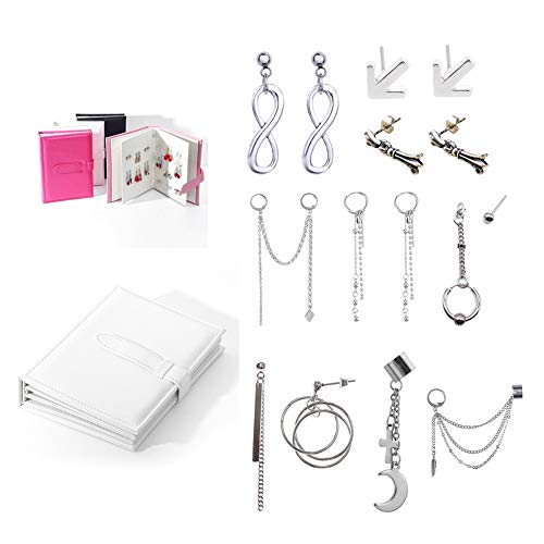 GOTH Perhk BTS Bangtan Boys Ohrringe Ohrstecker SUGA V Jungkook Ohrringe Set mit Einem Ohrringe Aufbewahrungsbuch(WT)