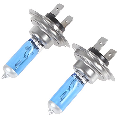 ePathChina® 2 x H7 Super White Xenon Effect Vehicle Headlight, 100W WhiteVision 6000K H7 Xenon Halogen Vehicle Headlight