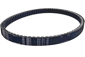 YGOHFKKX Riemenantrieb Motorrad Antriebsriemen 818x19,7x28 Roller Moped ATV CVT Faser Für Sym JET4 Fiddle 2/3 SF3 QP125 Orbit CROX 125 150 818 19,7 28