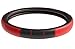 Produktbild upgrade4cars Lenkradbezug Leder Rot Schwarz 37-39 cm | Premium Lenkradschutz in Universal Größe | Lenkradhülle für Sommer & Winter | Autozubehör Innenraum Deko
