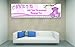 Personalised Banner Baby Girl Christening 60" x 16.5" (C-GIRL-4-L))