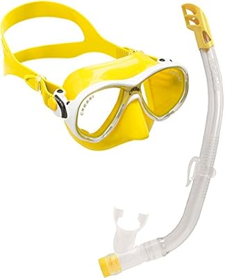 Cressi Sub S.p.A. C/Set Marea Kit de Randonnée Aquatique Mixte Enfant, Jaune, 7-13 Jahre