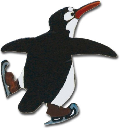 Pinguin Party – Einladende Design Metall Magnettafel 60×40 cm – Pinnwand Memoboard mit Motiv: Pinguin Eisparty – inkl. 8 Magnete Pinguine für Magnetwand – Original Magnetpinnwand GUMA Magneticum - 5
