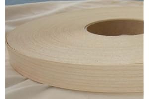 MELAMINE EDGING 22MM WIDE Pre Glued Iron on Melamine Maple Edging Tape 22mm Wide (5 metres)