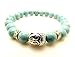 Produktbild Buddhismus Buddha 8 mm natur türkis Perlen Silber Buddha Armband Herren/Damen GPT