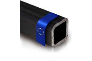 Fits Metall - Vierkantrohr aus 100% hochwertigem Stahl - Eckiges Stahlrohr mit geschweißtem Hohlprofil & Werkstoff S235JRH - Länge 1500mm, Größe 40x40x4 mm Quadratrohr - Ideal für Baubranche