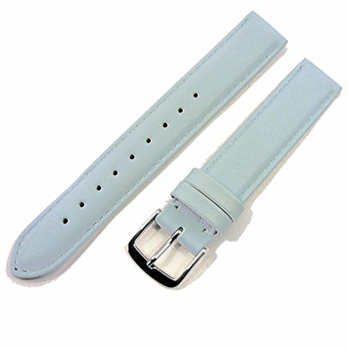 Herzog Beach Ersatzband Uhrenarmband Kalbsleder Band Hellblau mit Naht 20447S, Stegbreite:16mm Herzog Beach Ersatzband Uhrenarmband Kalbsleder Band Hellblau mit Naht 20447S, Stegbreite:16mm