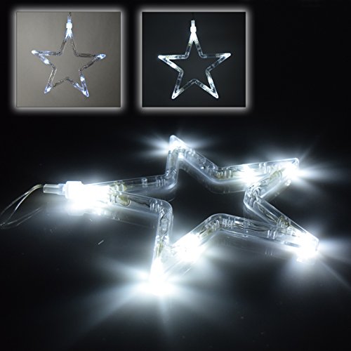 Preisvergleich Produktbild (555) LED Acryl Stern warmweiß Dekoleuchte Weihnachtslampe Weihnachtsleuchte