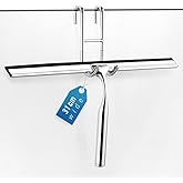 Tergivetro Per Doccia Ibergrif - Tergicristallo Senza Foratura, Acciaio Cromato