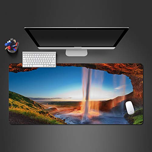 Preisvergleich Produktbild Super heiße Spielmausunterlageart und weisecomputertastatur- Tabellenmatte der kühlen Wolfmausunterlage große Spielmatte 700x300x2