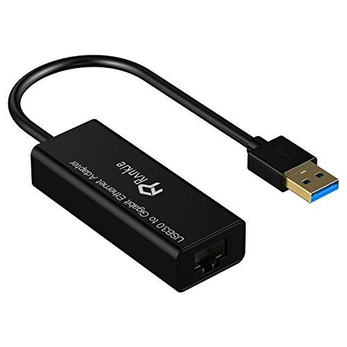 Rankie USB 3.0 zu RJ45 10/100/1000 Gigabit Ethernet LAN netzwerkadapter Network Konverter-adapter (Schwarz) - 3