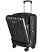 Produktbild ZHAORLL 20"Zoll PC-Reisekoffer Kabinen-Rollgepäck mit Laptoptasche Damen-Trolley mit USB-Aufladung Herren-Business-Box,Black